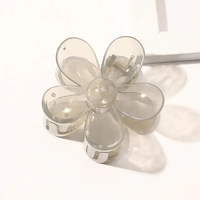 Geometric Flower Hair Clips
