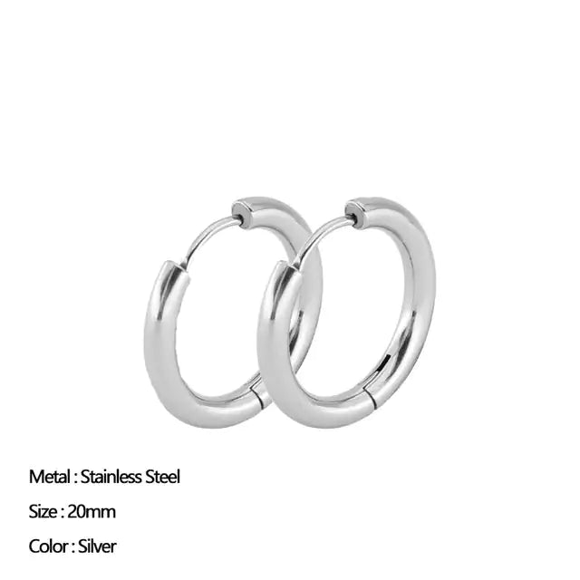 Classic Stainless Steel Earrings