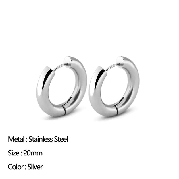 Classic Stainless Steel Earrings