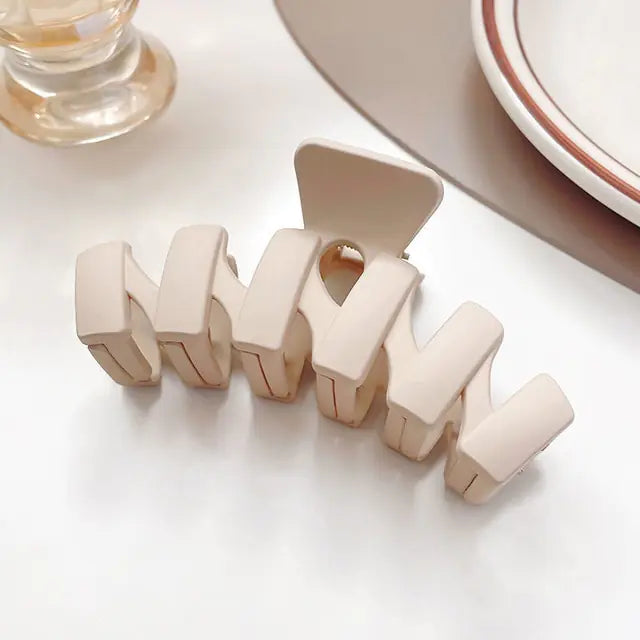 Geometric Flower Hair Clips