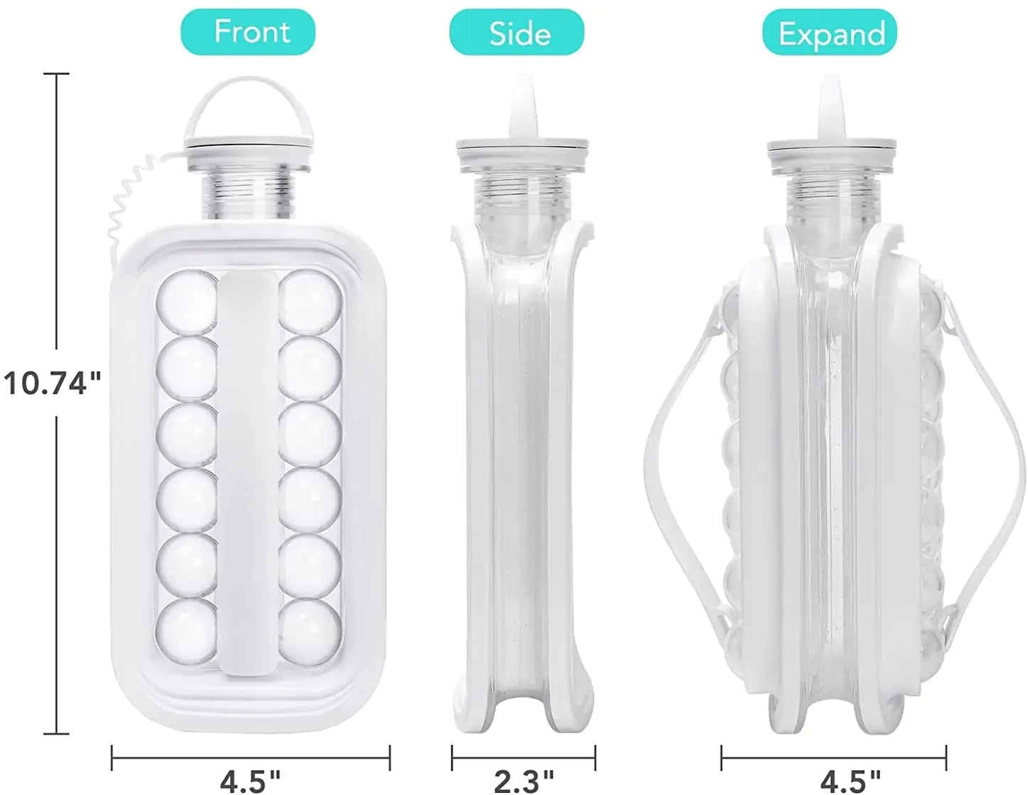 2-in-1 Creative Ice Ball Maker