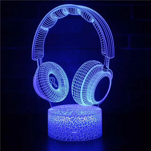 3D LED Gaming RGB Lamp