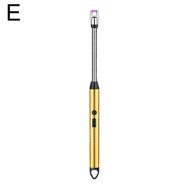 360° LED Electric Arc Lighter: USB Rechargeable, Windproof, Flameless Plasma Ignition for BBQ, Candles, Stoves