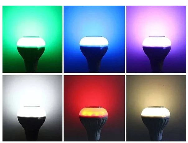 Smart LED Light Bulb with Bluetooth Speaker
