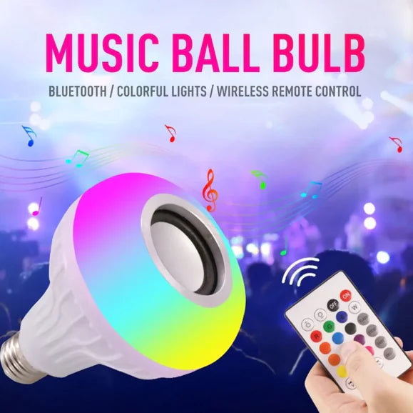 Smart LED Light Bulb with Bluetooth Speaker